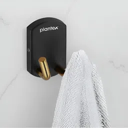 Plantex Black Stainless Steel Robe Hook And Hanger-28