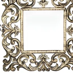 VAS collection home Wall Textured Wooden Mirror Frame-image-77