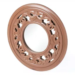 VAS collection home Self Design Wood Wall Mirror-20