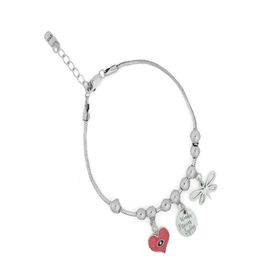 Paavni Girls 925 Sterling Silver Wraparound Bracelet-image-32