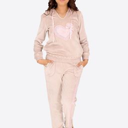 CUTECUMBER Girls Self Design Hooded Tracksuit-image-69