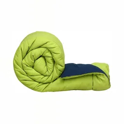 RF RELAXFEEL Green & Blue Microfiber Heavy Winter 233 GSM Double Bed Comforter-image-41