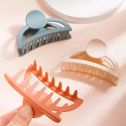 Krelin Set of 3 Half Moon Style Matte Claw Clips image 2