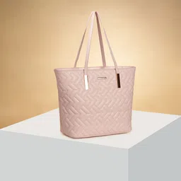 Forever Glam by Pantaloons Colourblocked PU Oversized Shopper Handheld Bag with Quilted-8