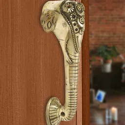 Imli Street Gold-Toned Elephant Design Door Handle-13
