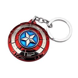 vsverus little collections Vsverus Key Chain Superhero Capt-in- America-Rotating Shield Key Chain,Avengers Metal & Key Ring Multicolor image 1