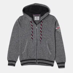 Jockey Boys Super Combed Cotton Full Sleeve Hoodie Jacket With Front Pockets - UB50-picture-10