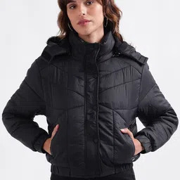 ELLE Hooded Puffer Jacket-image-20