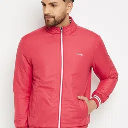 Camey Lightweight Mock Collar Bomber Jacket-image-2