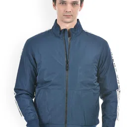 Numero Uno Mock Collar Lightweight Bomber Jacket-image-49