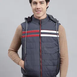 Monte Carlo Striped Lightweight Puffer Jacket-20