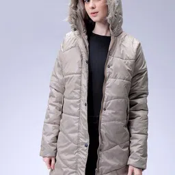 Freehand by The Indian Garage Co Women Longline Puffer Jacket-picture-32