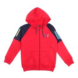 Gini and Jony Infant Boys Colourblocked Hooded Cotton Bomber Jacket-image-17