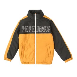 Pepe Jeans Boys Mustard Colourblocked Bomber Jacket-6