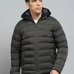 Monte Carlo Men Hooded Checked Casual Lightweight Puffer Jacket-picture-33