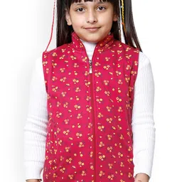 BAESD Girls Geometric Fleece Lightweight Crop Puffer Jacket-image-10