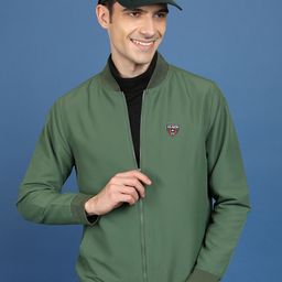 HIGHLANDER Stand Collar Long Sleeves Bomber Jacket-image-24