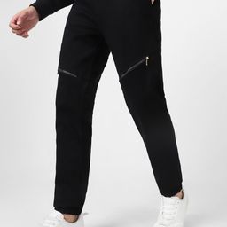 Urbano Fashion Men Black Mid-Rise Stretchable Jogger Jeans-image-53