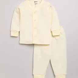 MooNKids Infant Boys Yellow Solid Thermal Set-19