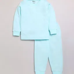 MooNKids Boys Blue Solid Thermal Set-image-88