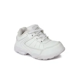 Liberty Unisex Kids White Lace-up Sneakers-image-93