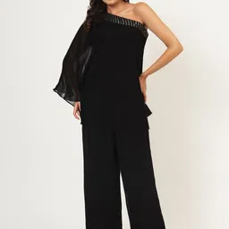 studio rasa One-shoulder Top & Palazzos Co-Ords Set-image-94