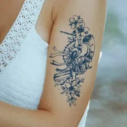 LICK Matte Finish Realistic Semi Temporary Body Tattoo - Flower LK-654-image-31
