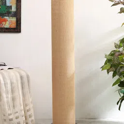 Devansh Beige Jute Round Iron Floor Lamp-image-42