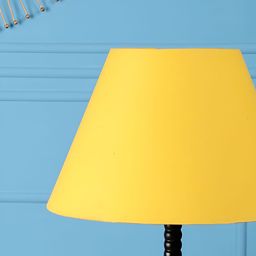 BTR CRAFTS Yellow 2 Pieces Textured Conical Lamp Shade-51
