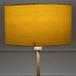BTR CRAFTS Yellow Textured Cylindrical Shaped Contemporary Lamp Shade-10