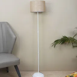 TU CASA Cream Endeavour Light Cylindrical Shaped Floor Lamps-4