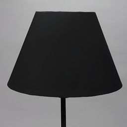 BTR CRAFTS Black Textured Cotton Conical Lamp Shade-picture-18