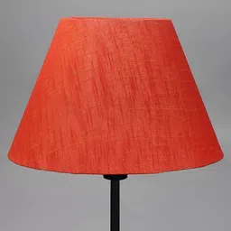 BTR CRAFTS Red Textured Frustum Shaped Contemporary Floor Lamp Shade-1