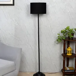 TU CASA Black Cylindrical Shaped Foldable Standing Floor Lamp-22