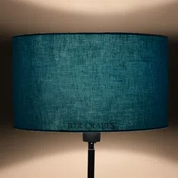 BTR CRAFTS Green Textured Drum Floor Lamp-image-32