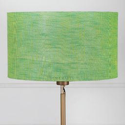 BTR CRAFTS Green Textured Cotton Drum Lamp Shade-13