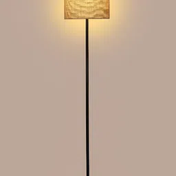 TU CASA Cream Cylindrical Shaped Foldable Standing Floor Lamp-image-5