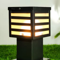 Cruv Black Square Metal Outdoor Lamps-33