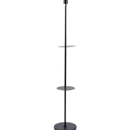 SANDED EDGE Black & White Shelf Floor Lamp image 3
