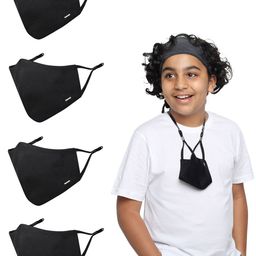 MASQ Kids 4 Pcs 4 Ply Cotton Outdoor Masks-image-29