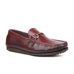 PRIVO by Inc.5 Men Embellished Square Toe Leather Comfort Insole Horsebit Loafers-39