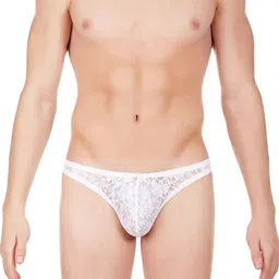 La Intimo Men Self Designed Floral Laced Comfy Thong Brief-picture-5