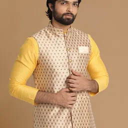 Manyavar Woven Design Nehru Jackets-56