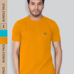 LUX NITRO Pack Of 2 Round Neck Anti Odour Lounge T-Shirt-image-52