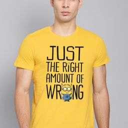 Free Authority Pure Cotton Minions Printed T-shirt-image-69