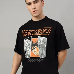 Free Authority Dragon Ball Z Graphic Printed Pure Cotton Loose-Fit T-shirt-image-75