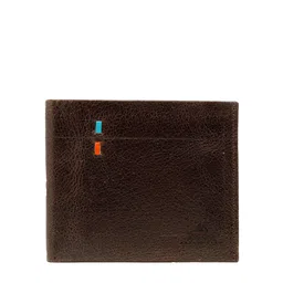 Alvaro Castagnino Men Brown Textured Leather Two Fold Wallet-image-57