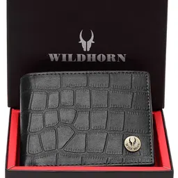 WildHorn Men Textured Leather Two Fold Wallet-image-7