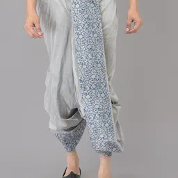 DEYANN Men Silver-Coloured Printed Dhoti Pants-image-64