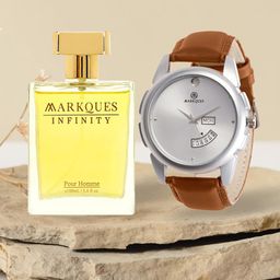 MARKQUES Men Set of Infinity Pour Homme Eau De Parfum With Watch - 100ml-65